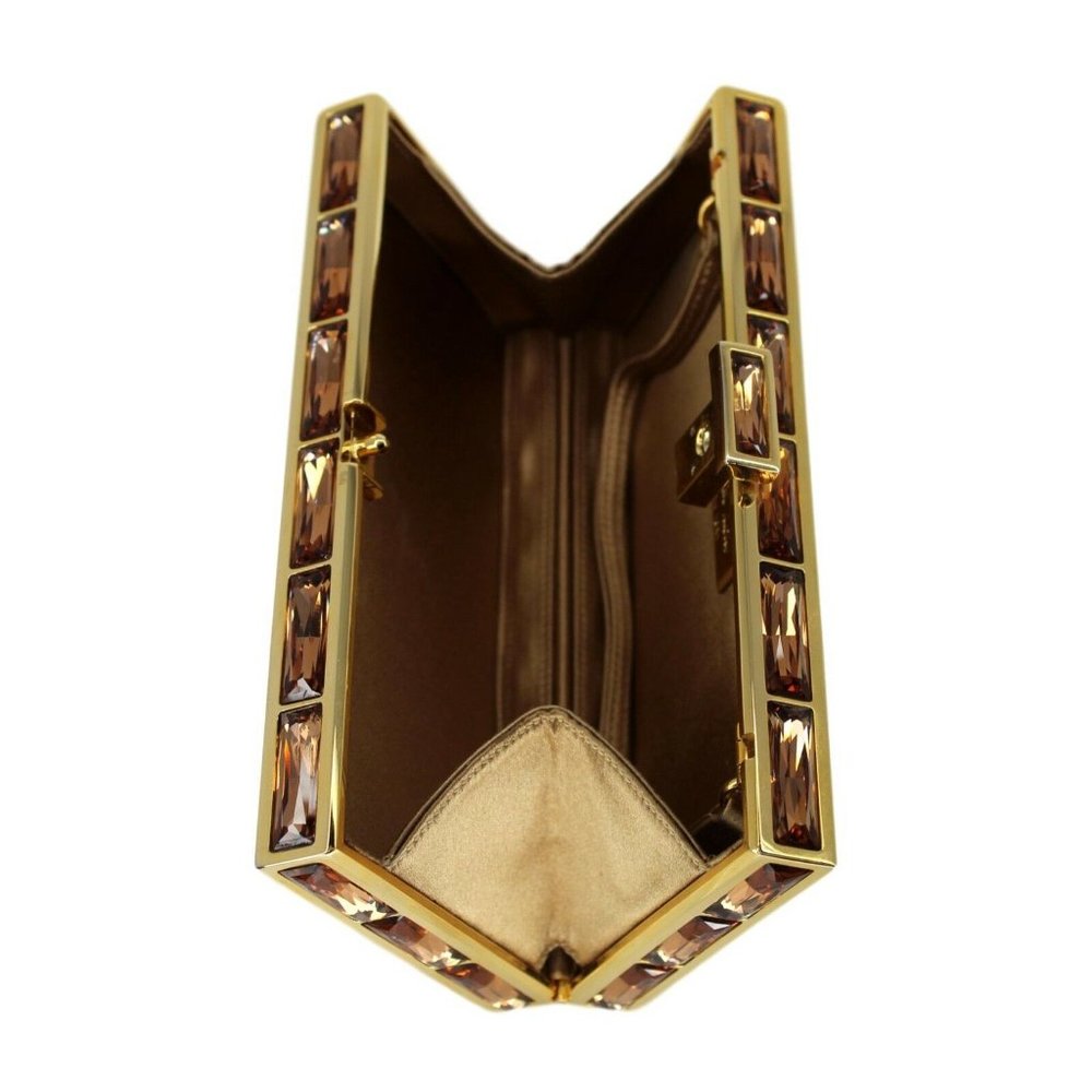 Rectangle Gold Hardware Clutch - image 6